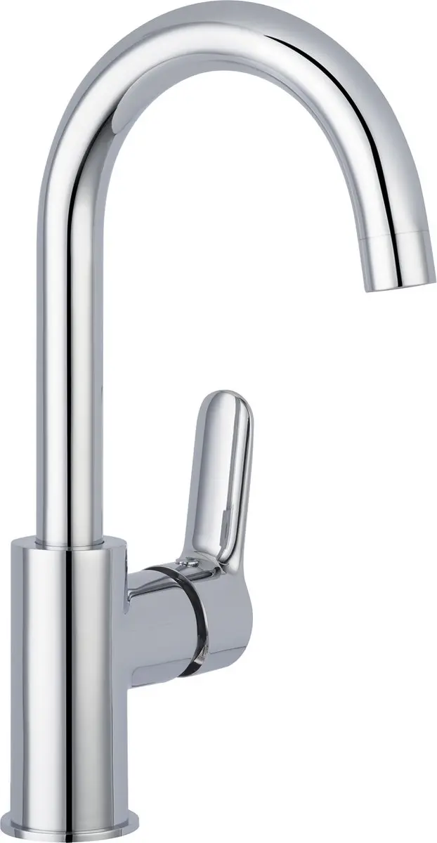 Saqu Dream Wastafelkraan 21cm Hoge Uitloop - Chroom