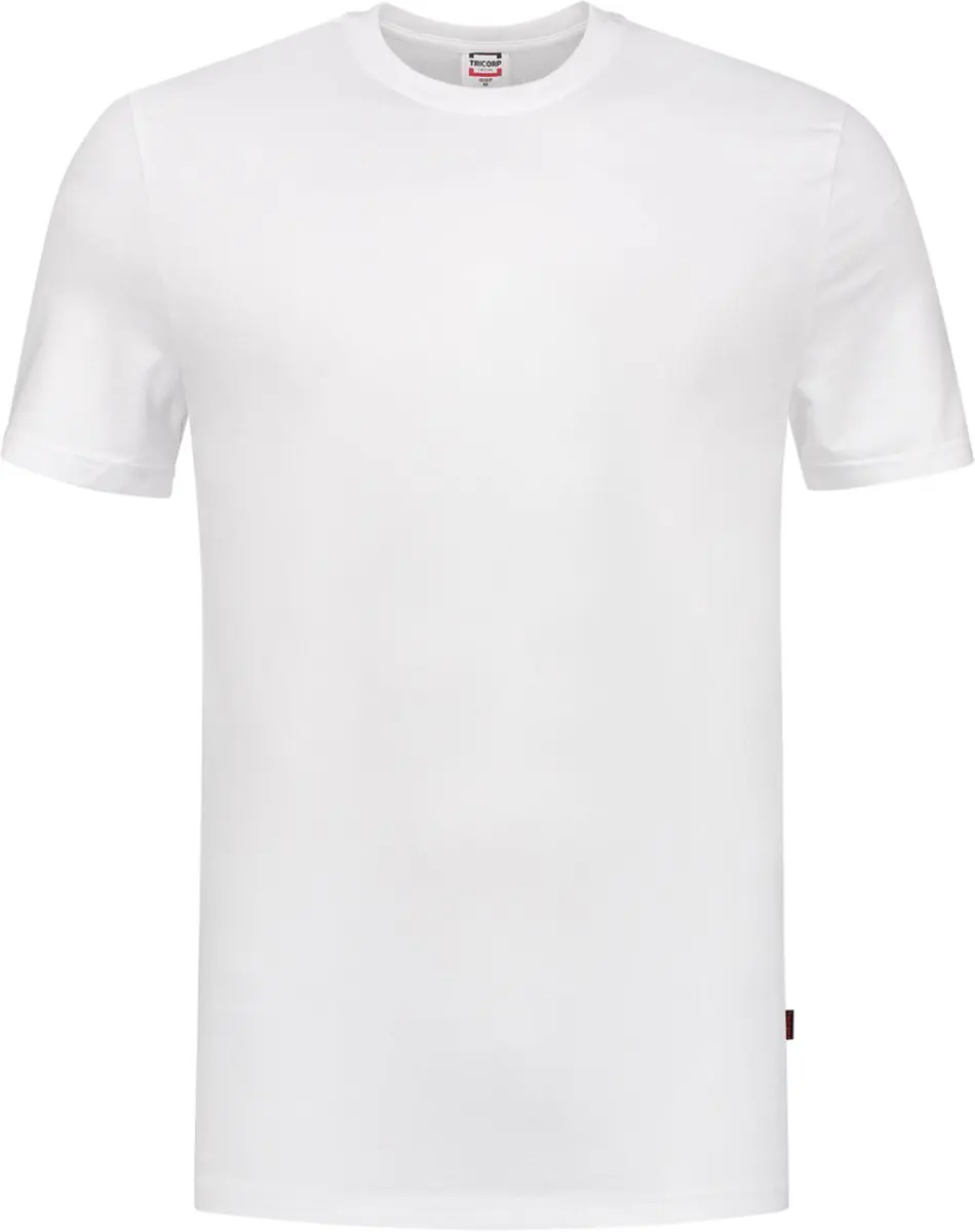 Tricorp 101017 T-Shirt 200 Gram 60°C Wasbaar - Wit - L