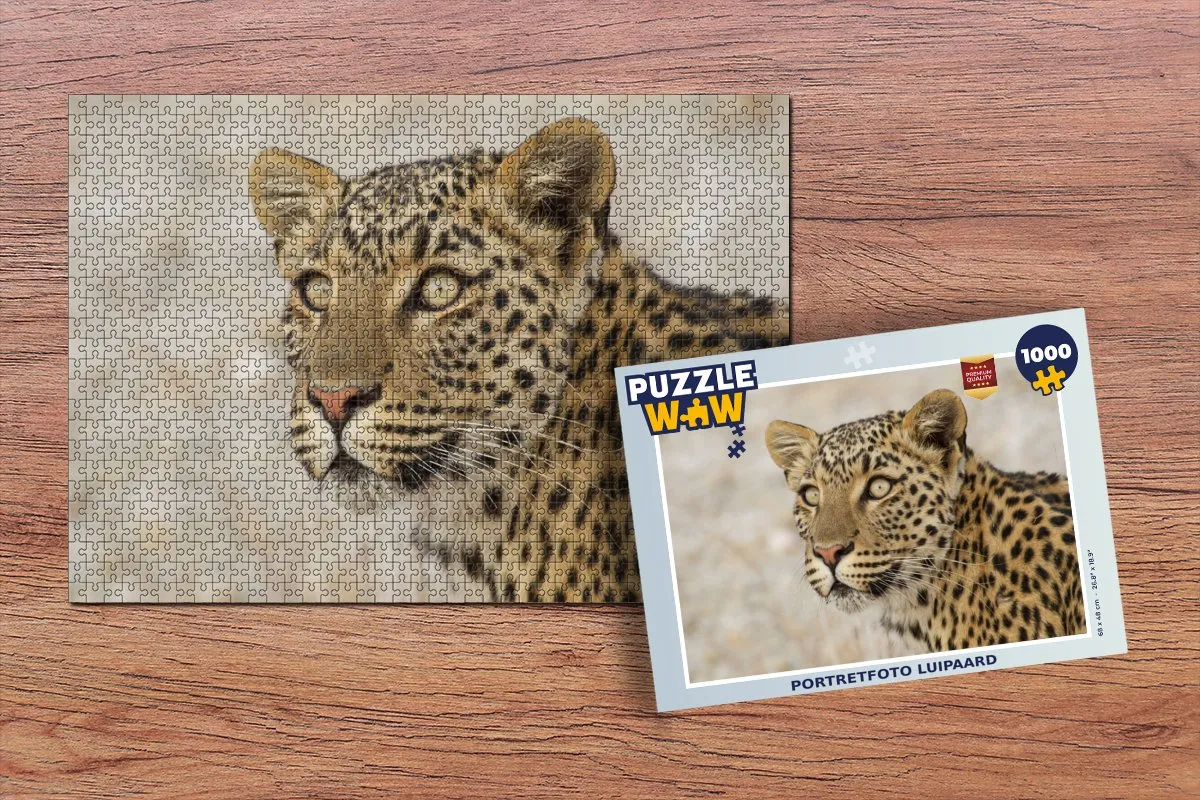 PuzzleWow Luipaard Puzzel 1000 Stuks - Multicolor