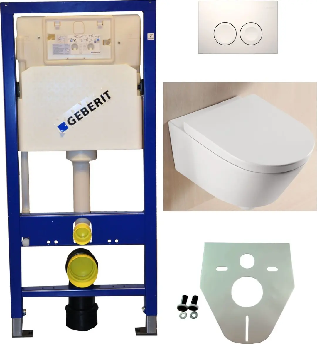 Wiesbaden Geberit Up 100 + Metro Wc + Zitting + Delta 21