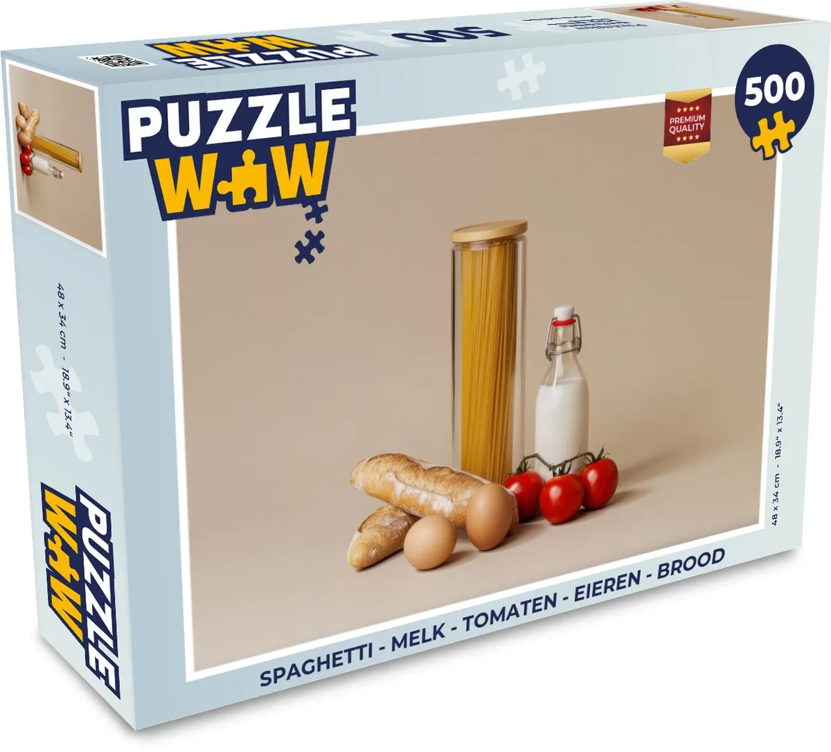 PuzzleWow Spaghetti Puzzel 500 Stuks