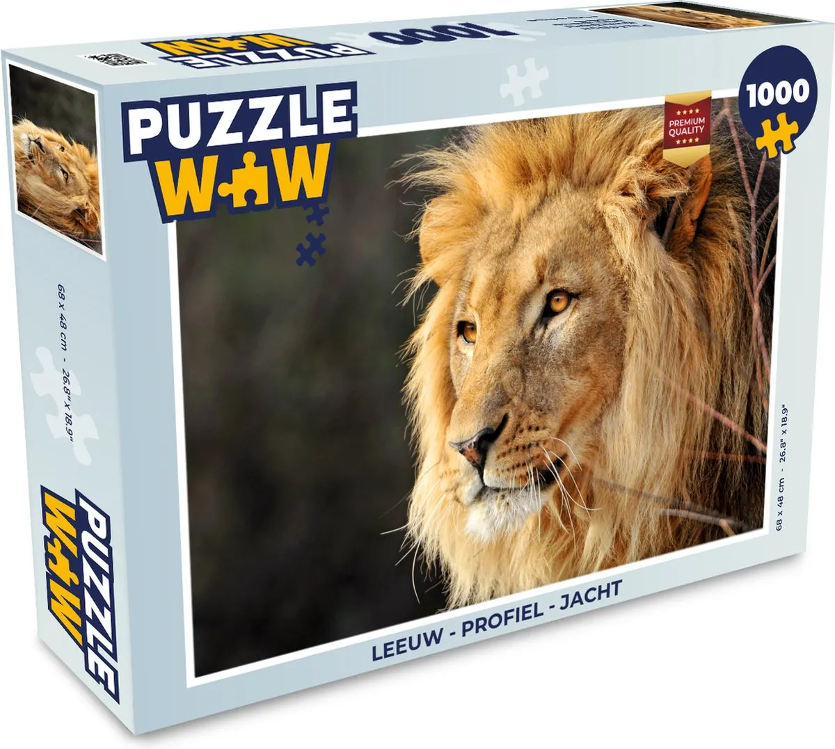 PuzzleWow Leeuw Jacht Legpuzzel 1000 Stuks