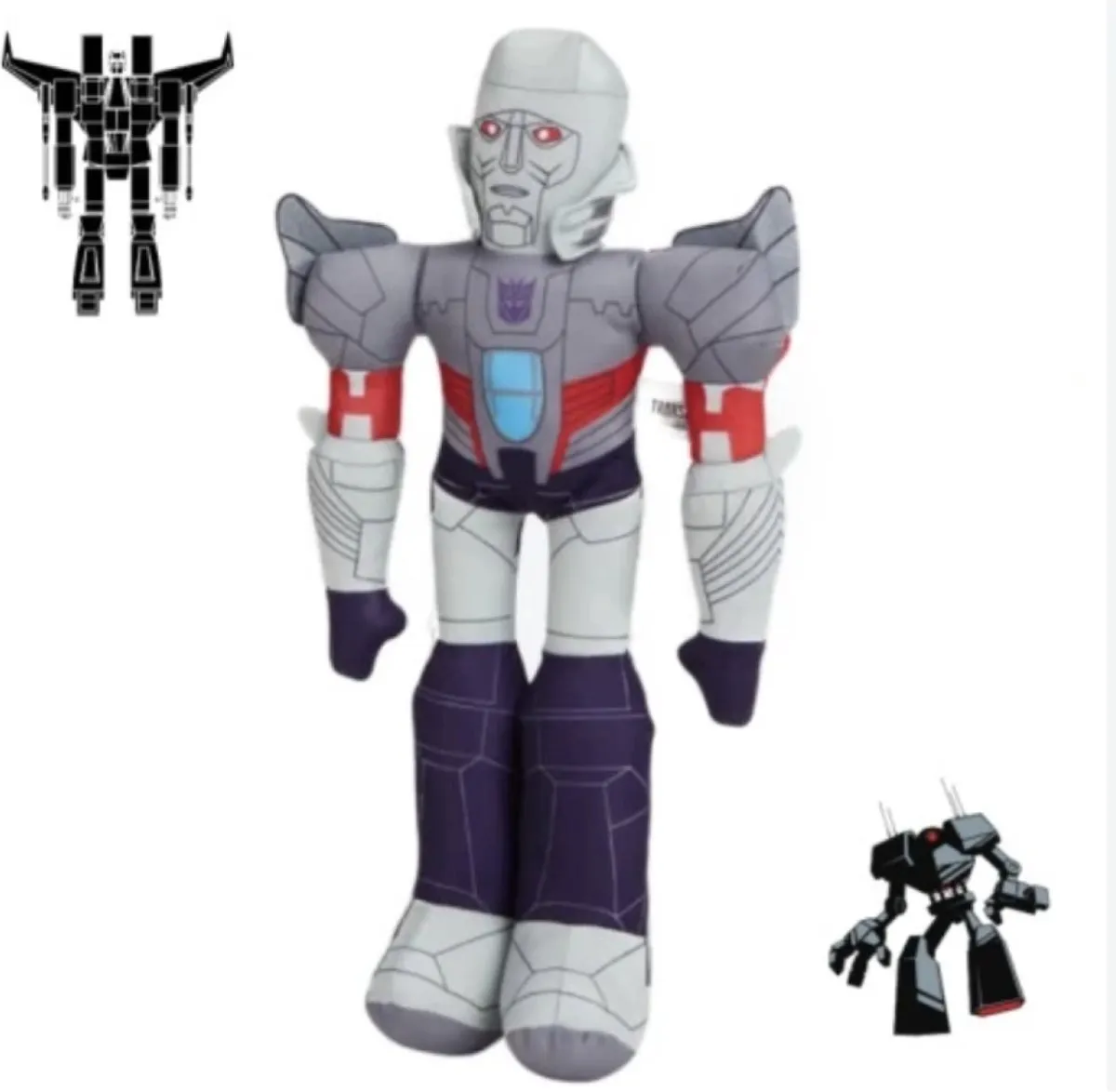 Transformers Megatron Actiefiguur 40cm - Grijs/Paars/Rood/Wit