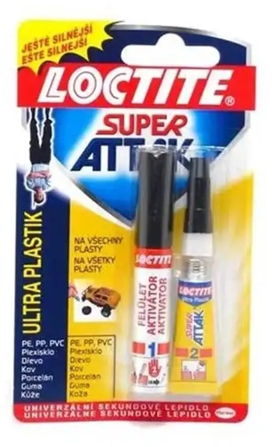 LOCTITE Super Bond All Plastics, transparant, 2 g + 4 ml