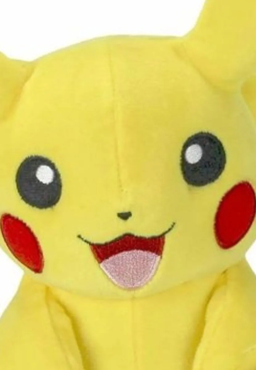 Pokémon Pikachu Knuffel 20cm - Geel/Zwart