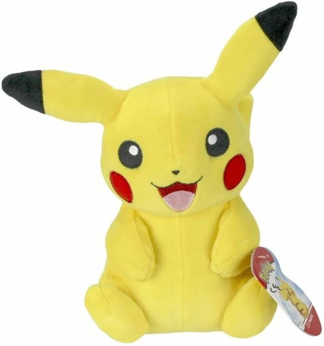 Pokémon Pikachu Knuffel 20cm - Geel/Zwart