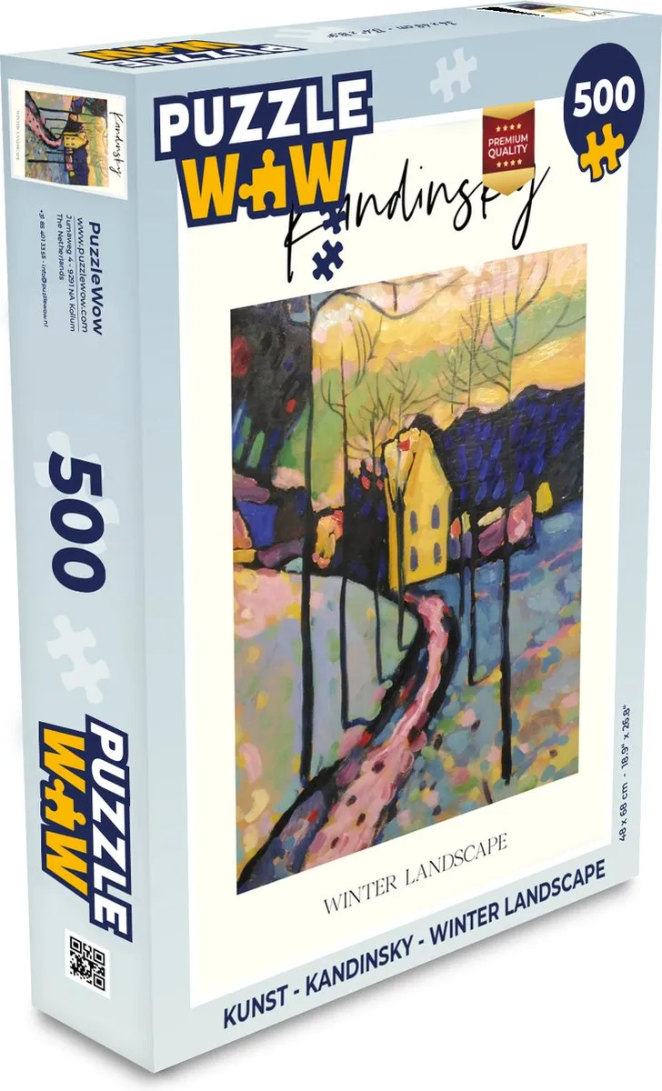 PuzzleWow Kandinsky Winter Landscape Legpuzzel 500 Stuks