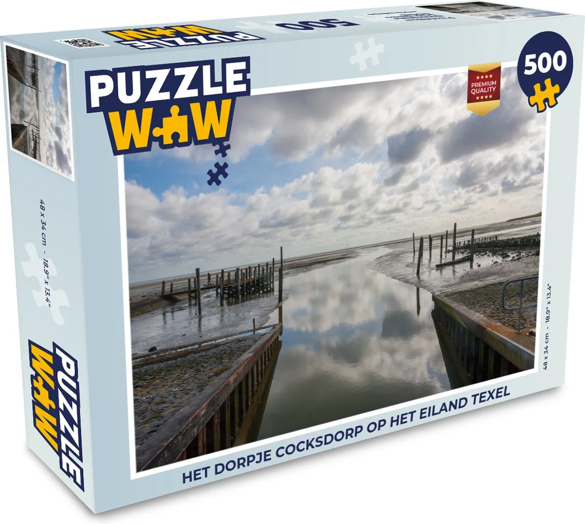 PuzzleWow Texel Cocksdorp Puzzel 500 Stuks - Multicolor