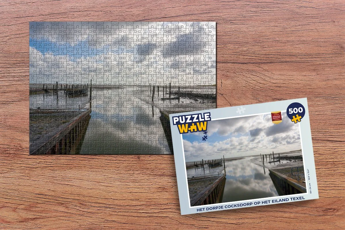 PuzzleWow Texel Cocksdorp Puzzel 500 Stuks - Multicolor