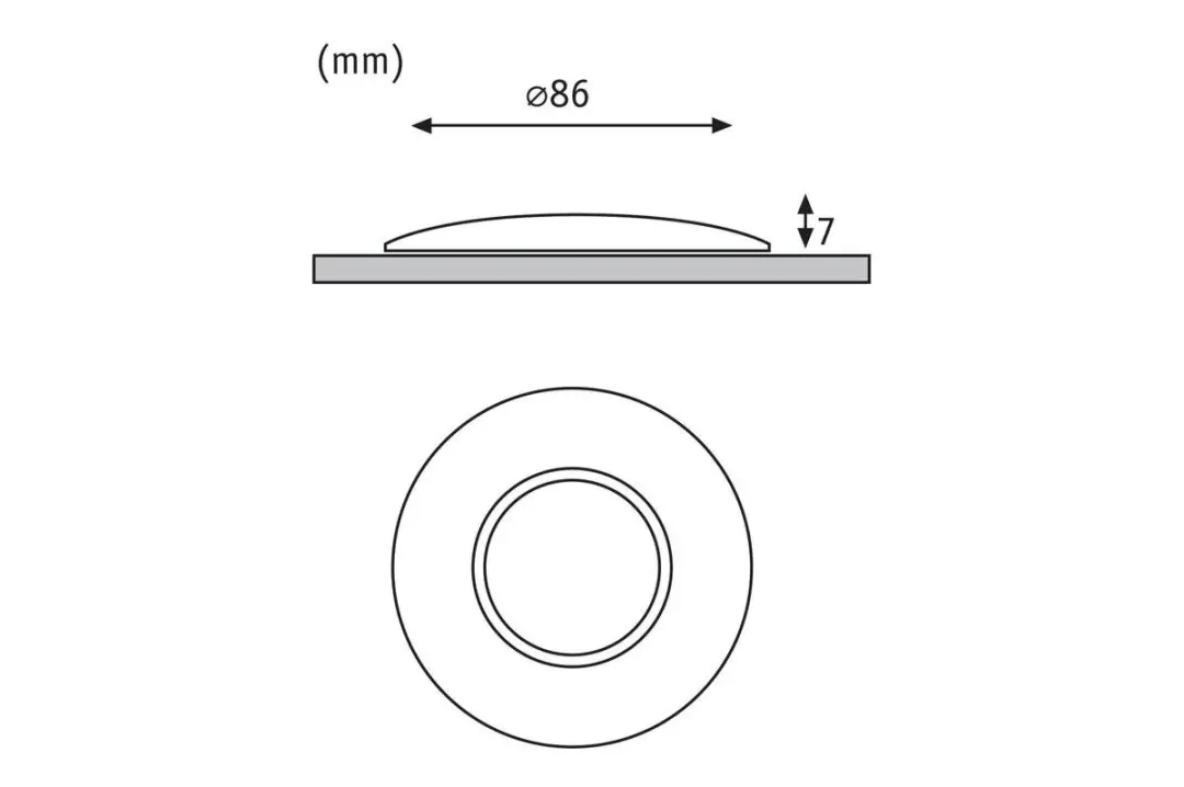 Paulmann Special Line Decokap rond IP65 - Grijs - afbeelding 4 van 6