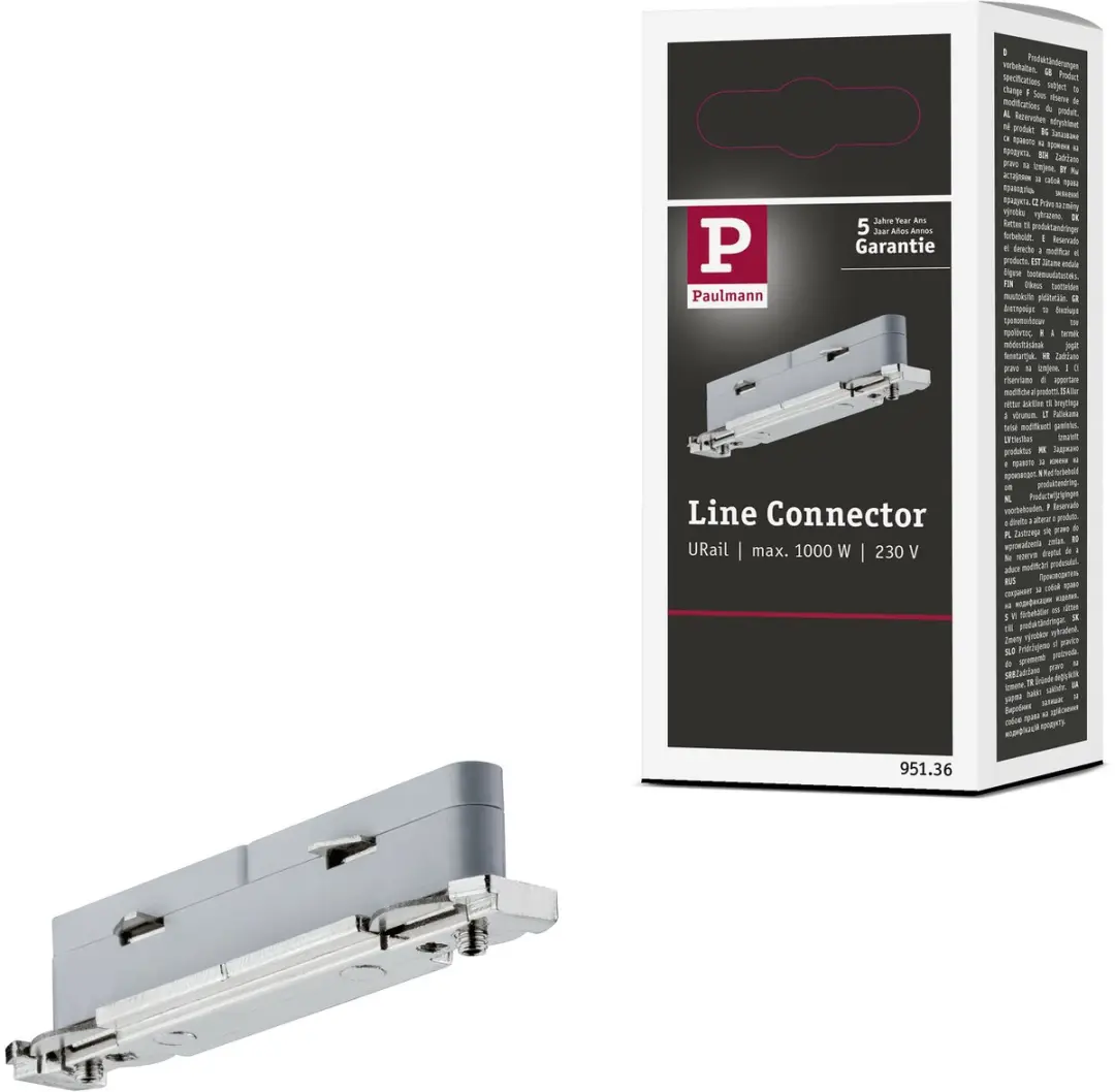 Paulmann URail Lijnconnector 70x15mm