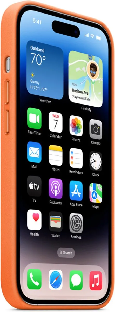 Apple MagSafe Leren Hoesje iPhone 14 Pro - MPPL3ZM/A - Oranje