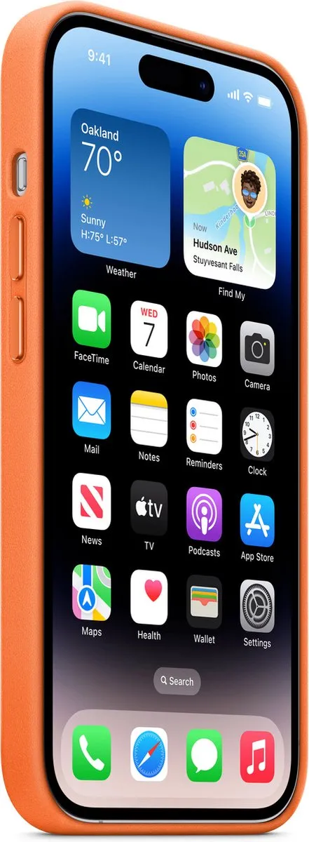 Apple MagSafe Leren Hoesje iPhone 14 Pro - MPPL3ZM/A - Oranje