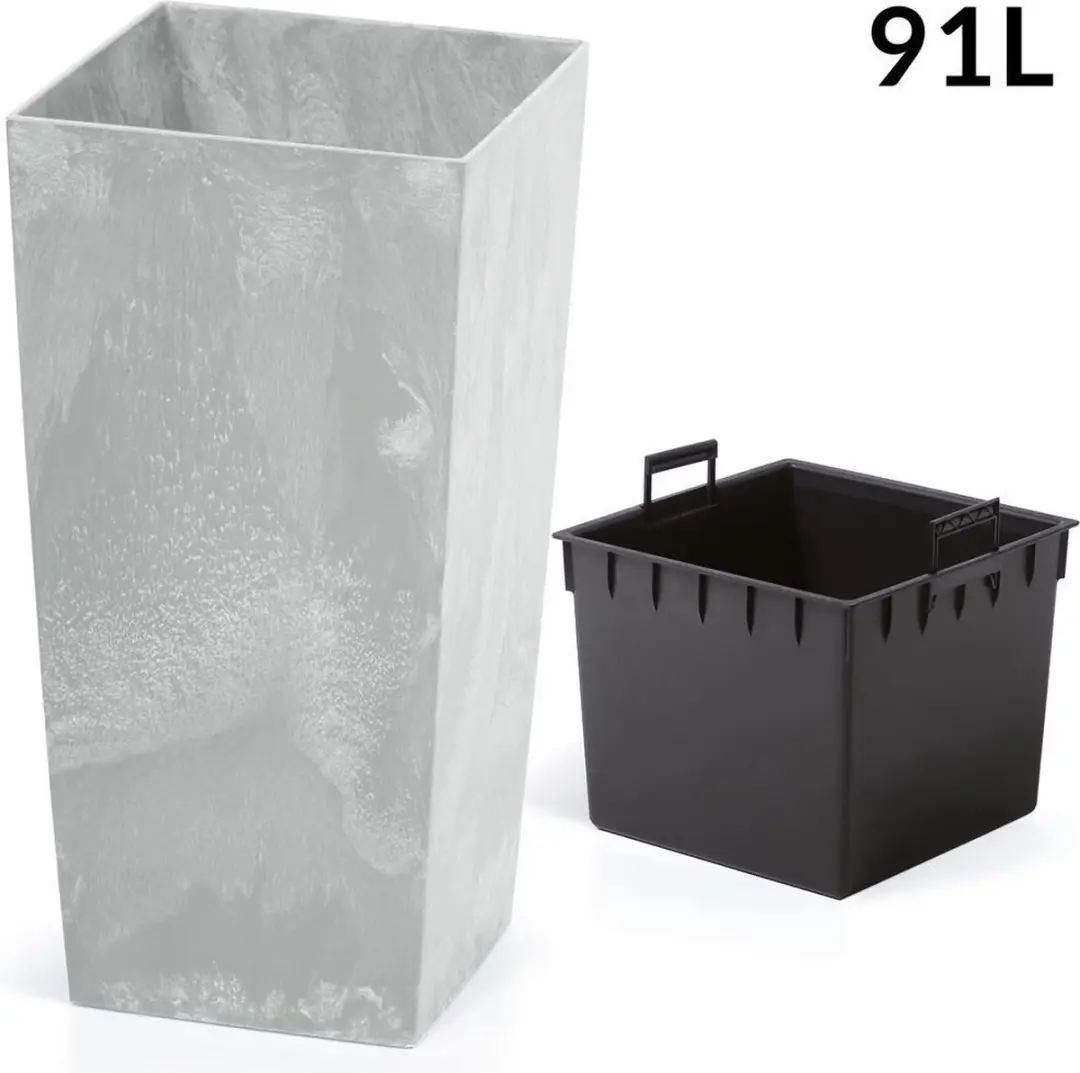 Deuba Bloempot Beton Design 91L Grijs - afbeelding 3 van 3