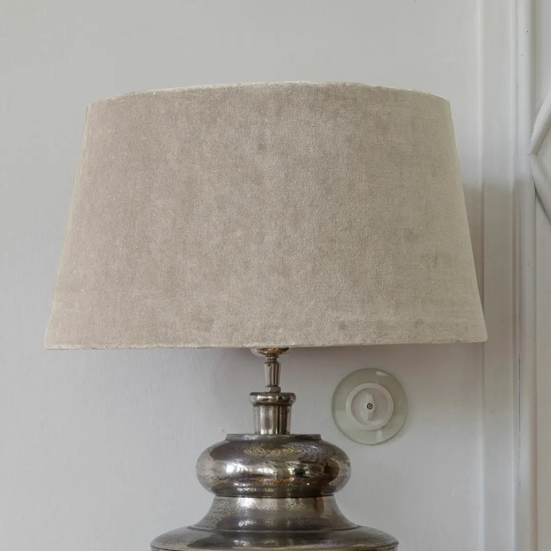 Loberon Boffas Lampenkap 40cm - Beige - afbeelding 4 van 6