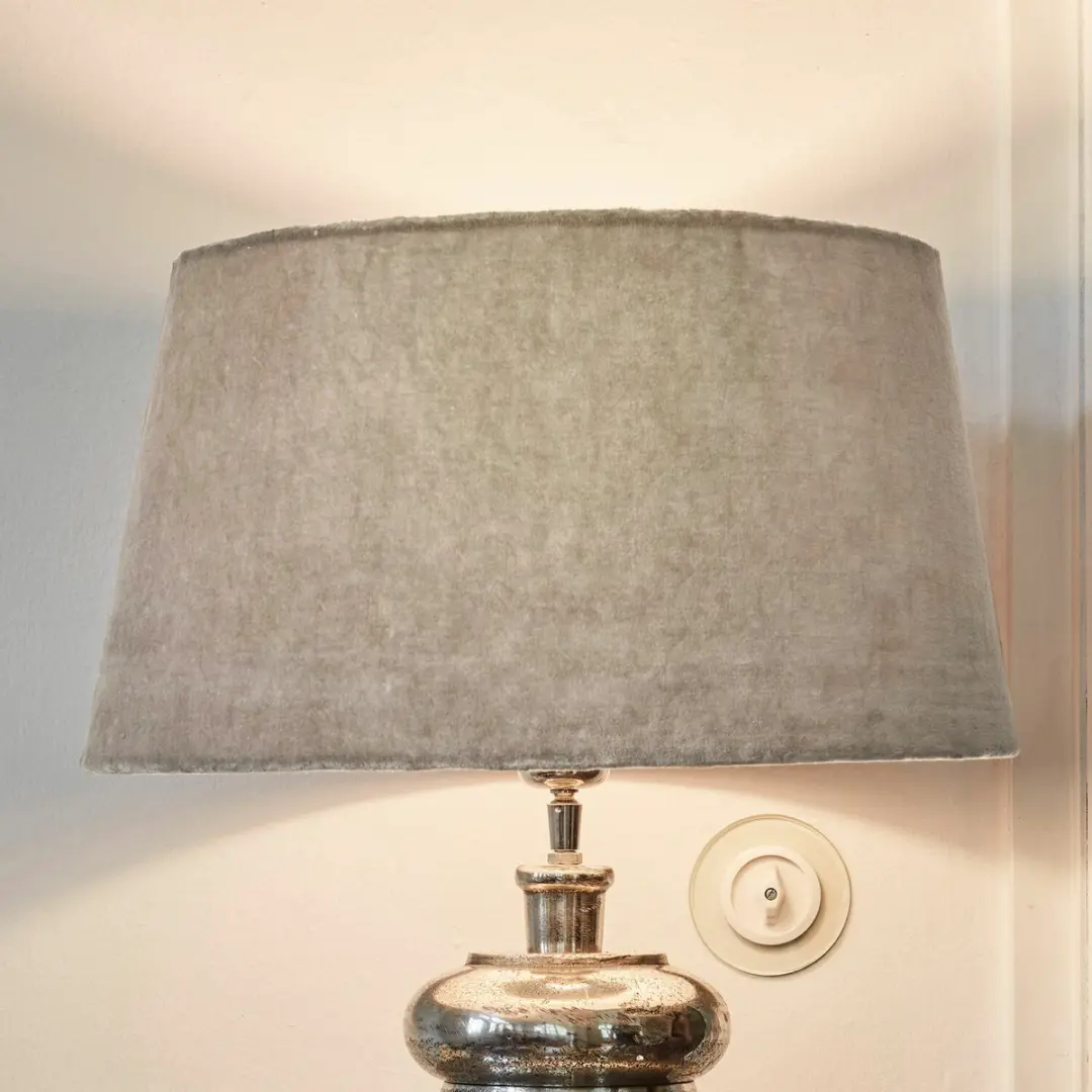 Loberon Boffas Lampenkap 40cm - Beige - afbeelding 6 van 6