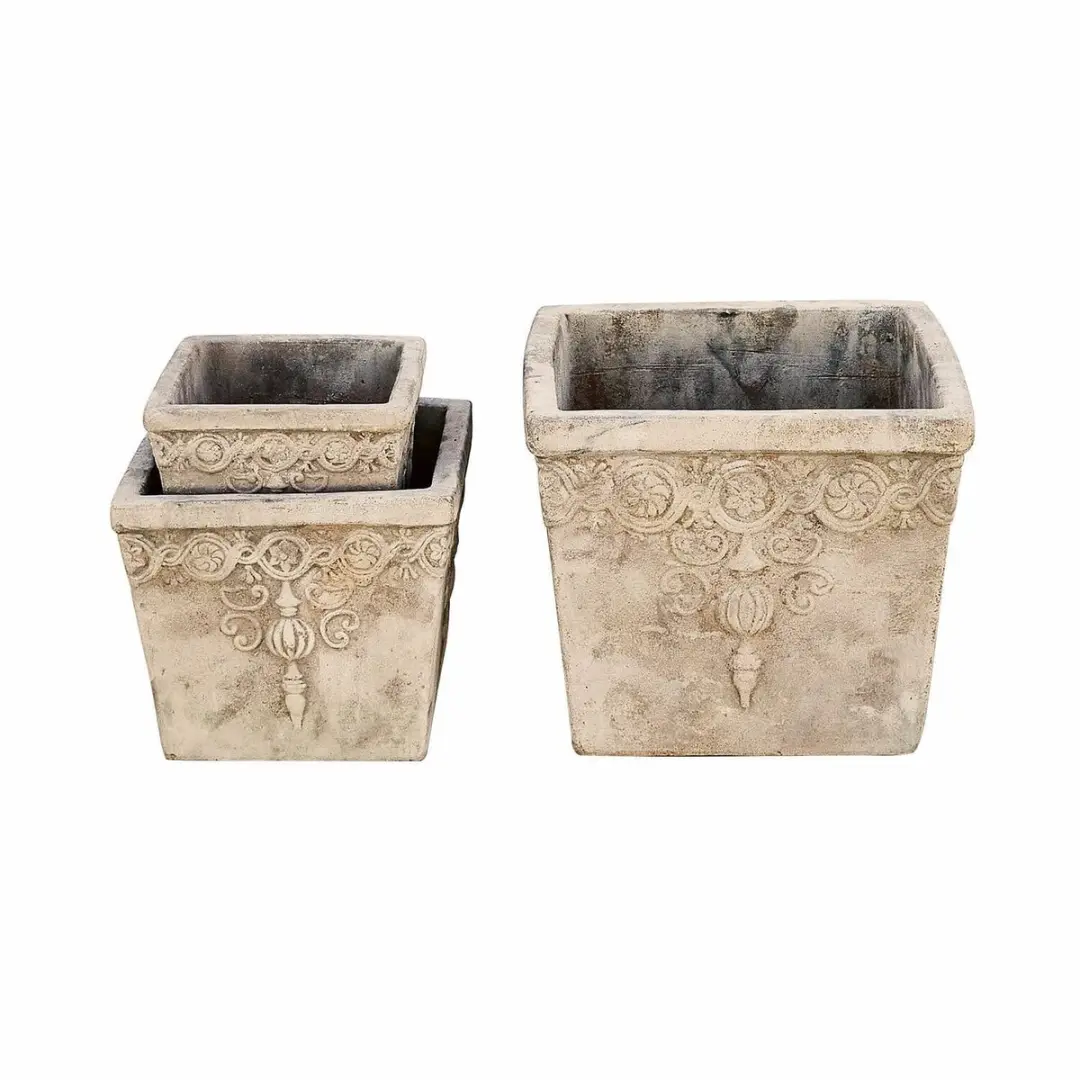 Loberon Sierpot set van 3 Bissone - Terracotta - afbeelding 5 van 6