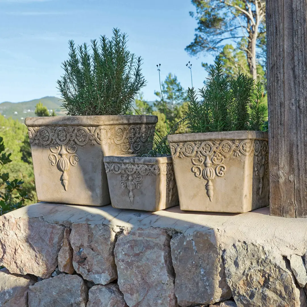 Loberon Sierpot set van 3 Bissone - Terracotta - afbeelding 6 van 6
