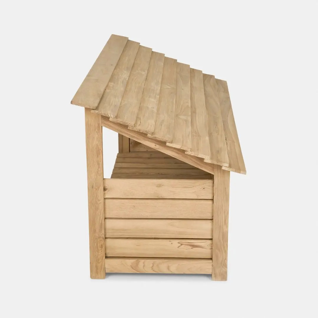 Loberon Tuinkastje Mabry - Bruin - afbeelding 3 van 6