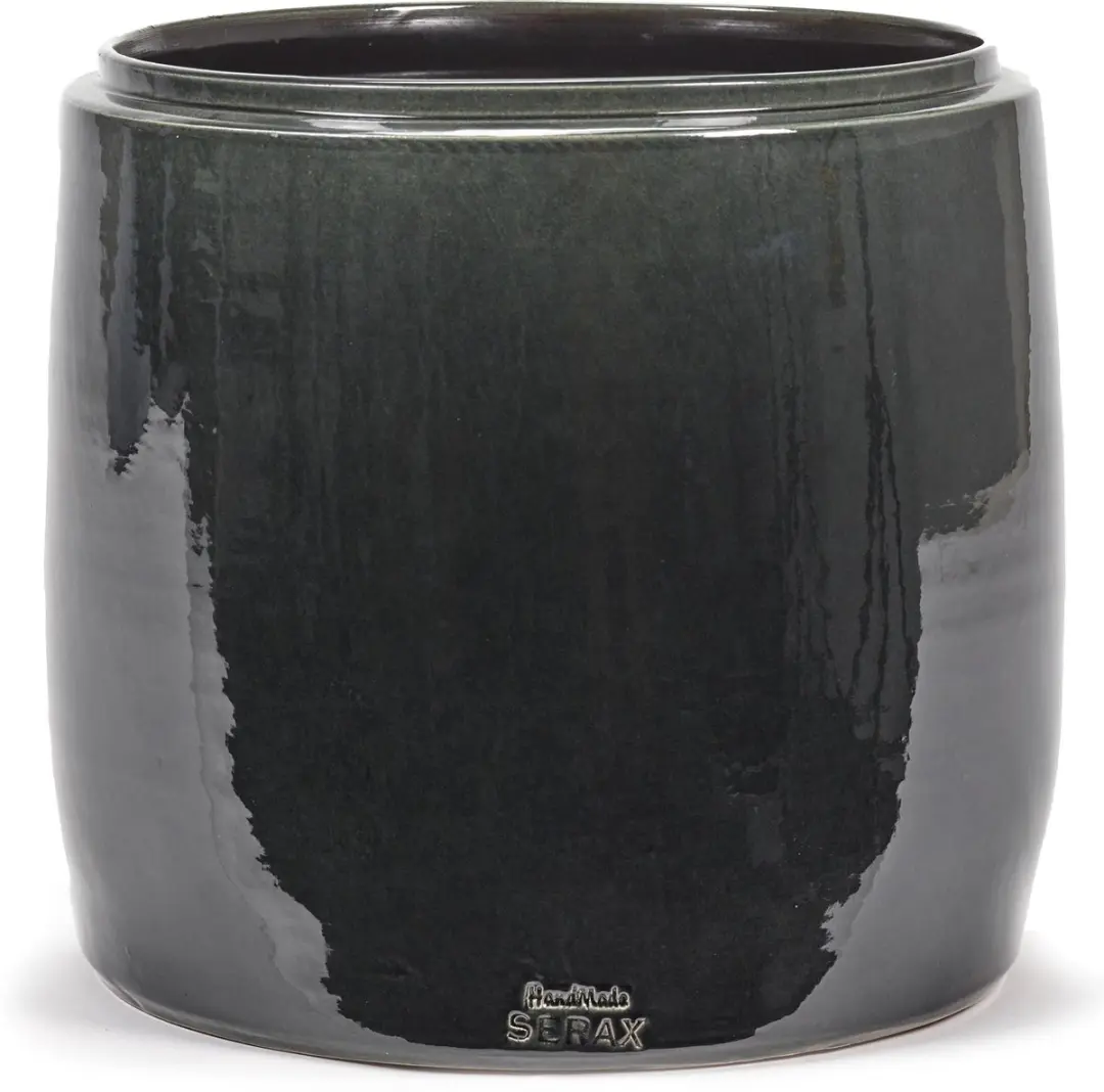Serax - Glazed shades - Bloempot S - Donkergrijs - 30 Ø