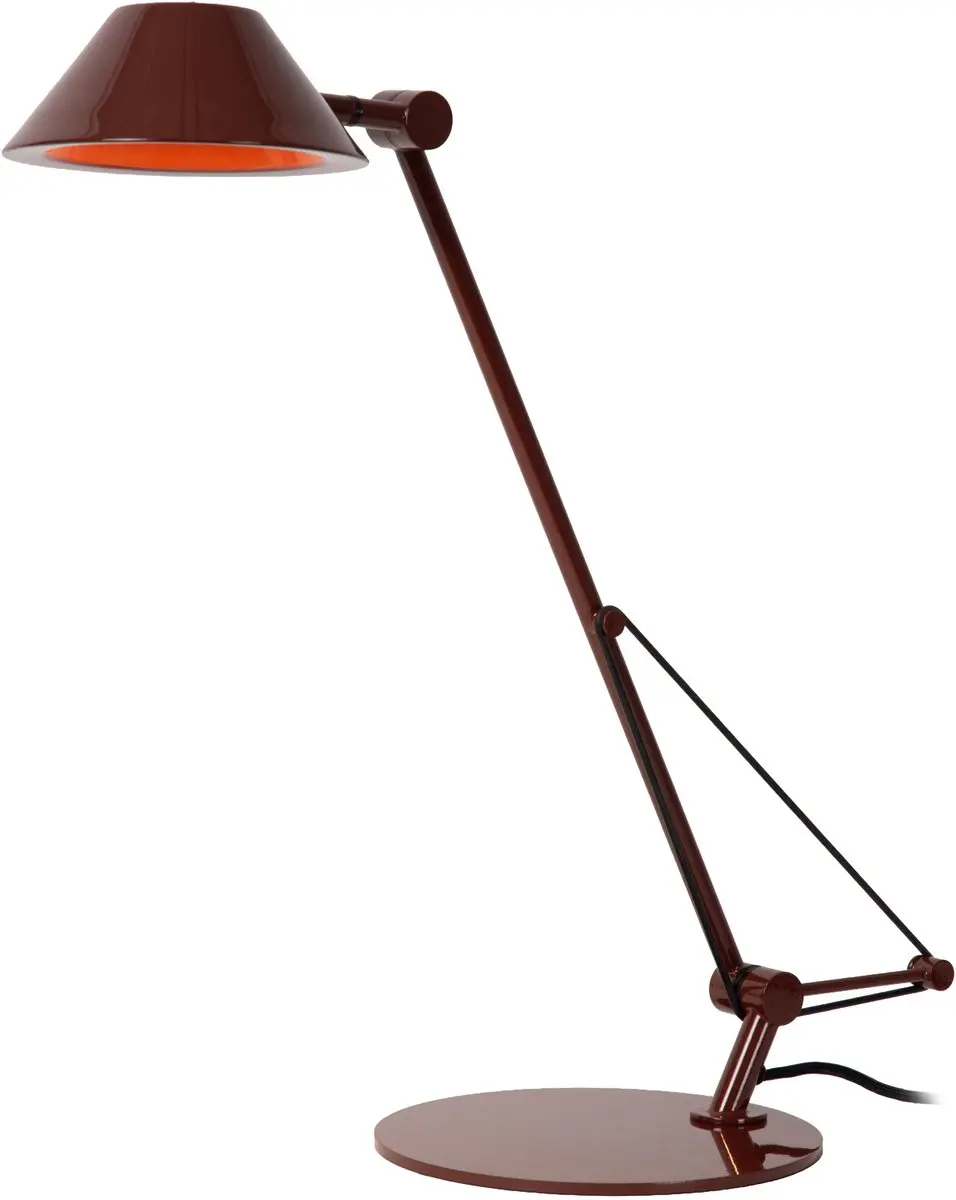 Lucide Terry Bureaulamp 8W - Bordeaux