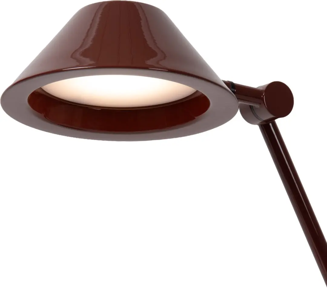 Lucide Terry Bureaulamp 8W - Bordeaux - afbeelding 4 van 6
