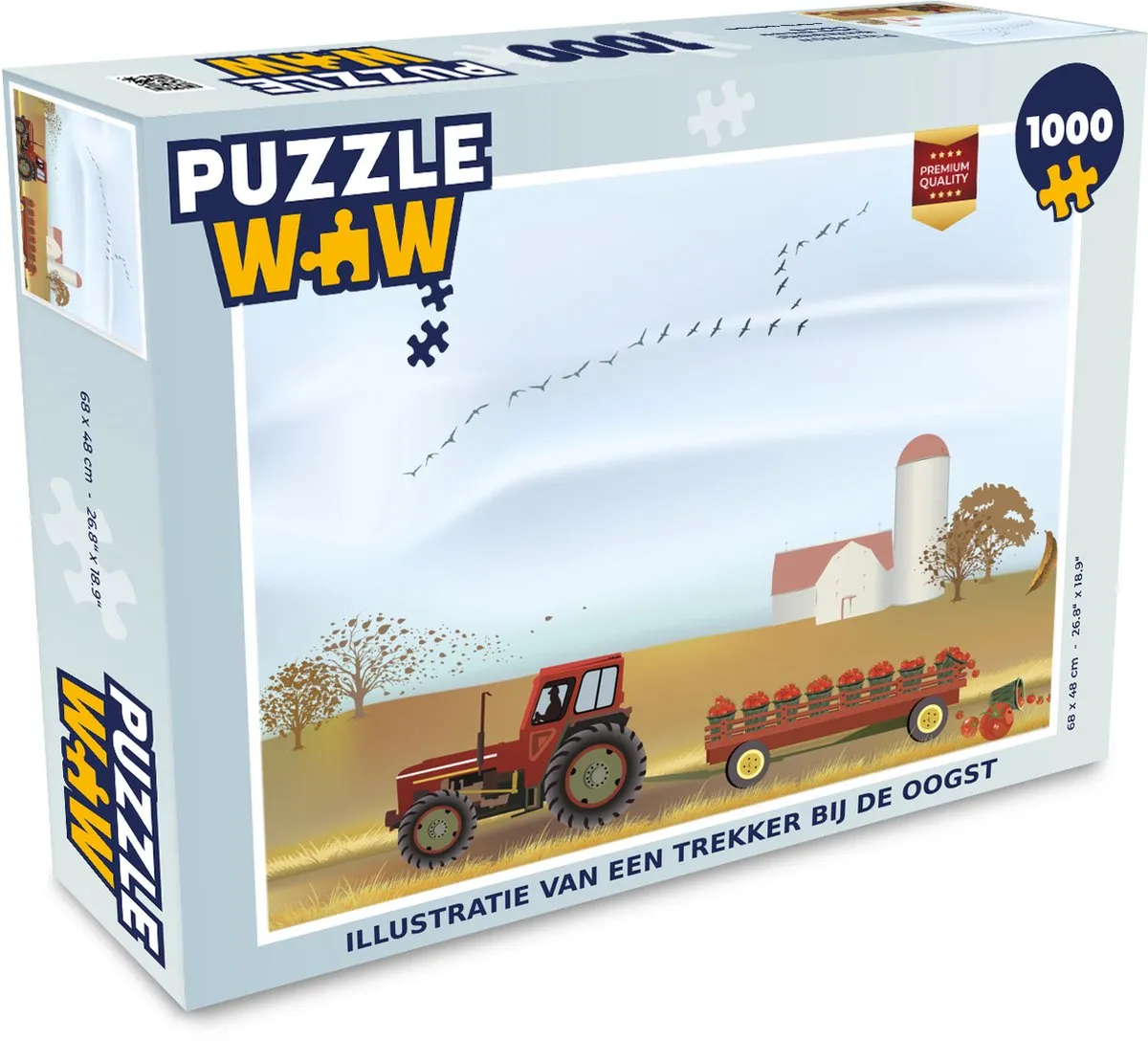 PuzzleWow Trekker Vogel Legpuzzel 1000 Stuks