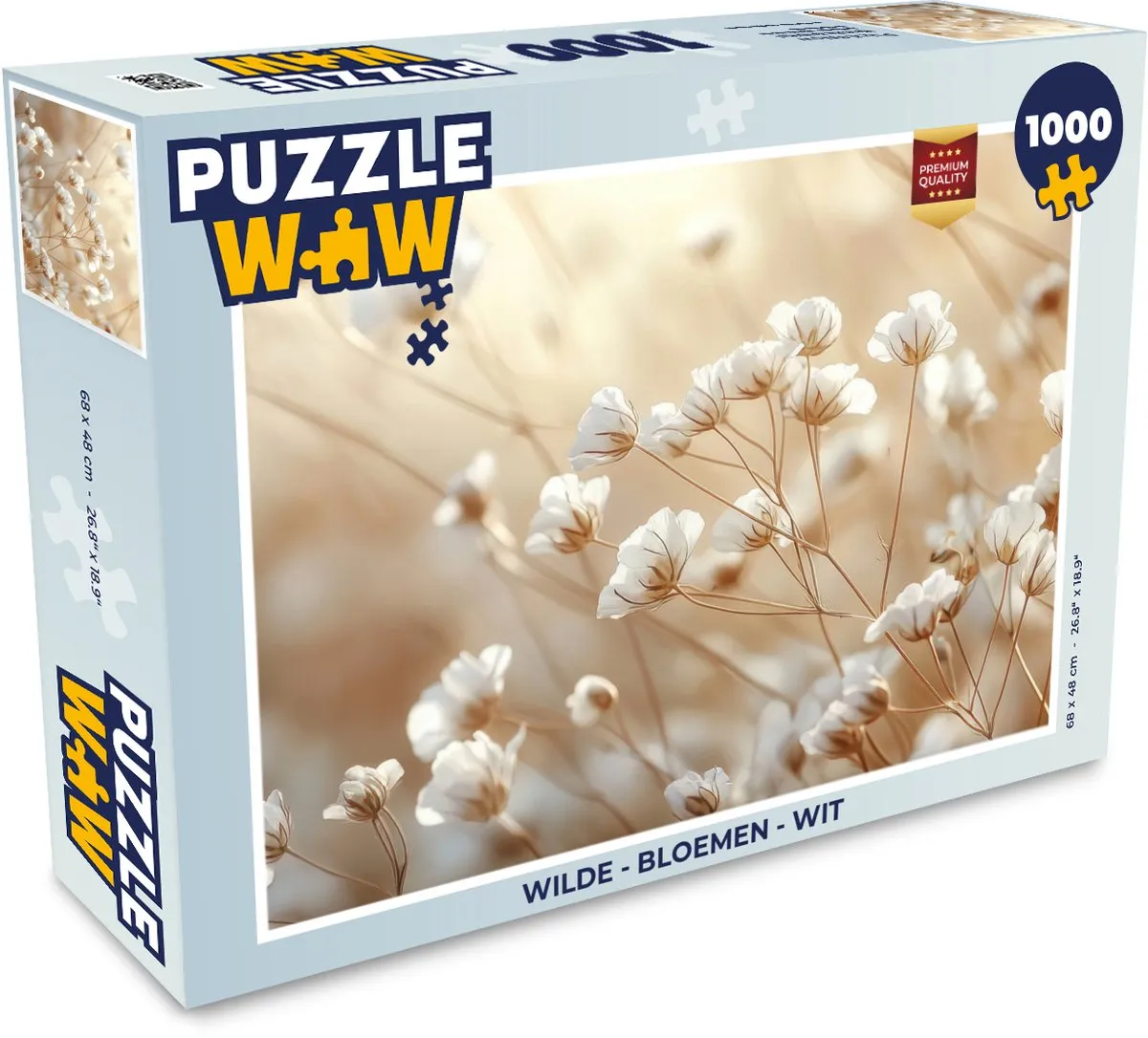 PuzzleWow Wilde Bloemen Legpuzzel 1000 Stuks
