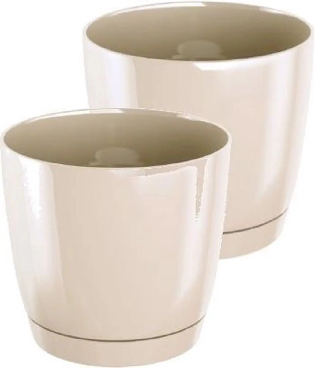 Bloempot Rond Duop 24cm CREME Prosperplast