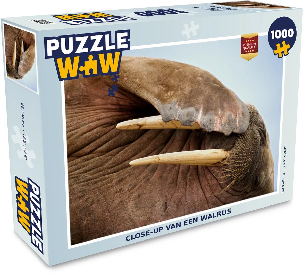 PuzzleWow Walrus Legpuzzel 1000 Stuks