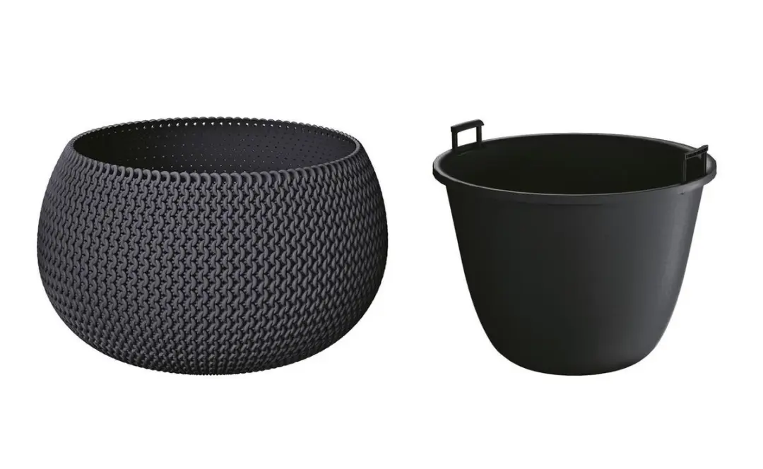Prosperplast Plantenpot 37cm Antraciet - afbeelding 3 van 6