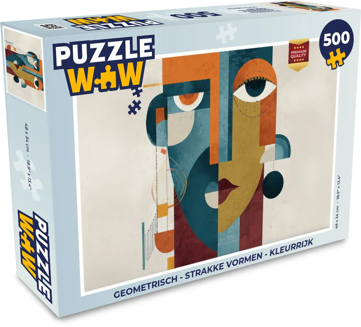 PuzzleWow Geometrisch Legpuzzel 500 Stuks - MPN 8721406856276