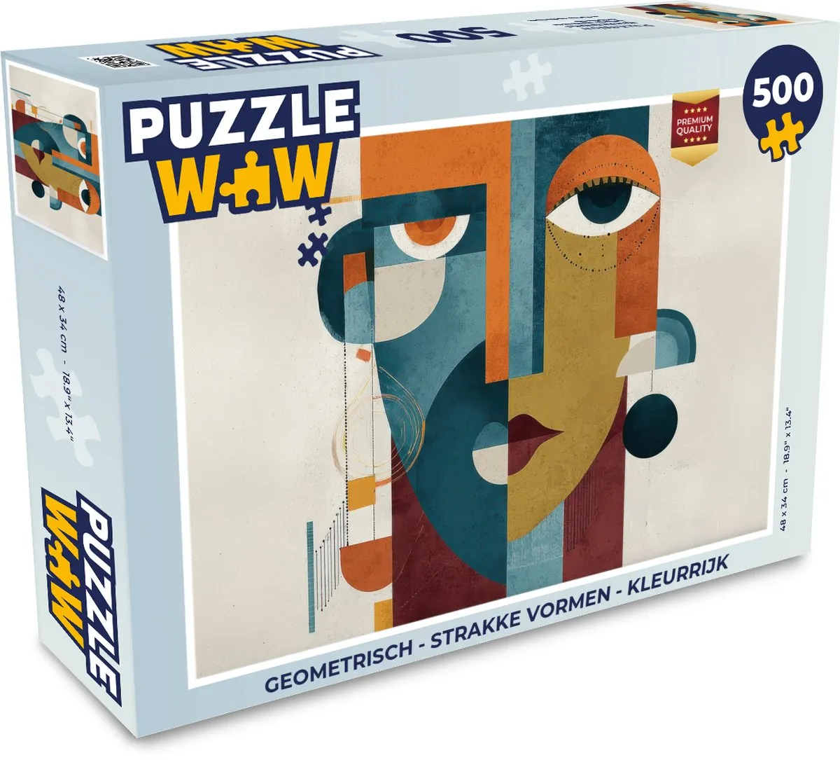 PuzzleWow Geometrisch Legpuzzel 500 Stuks - MPN 8721406856276