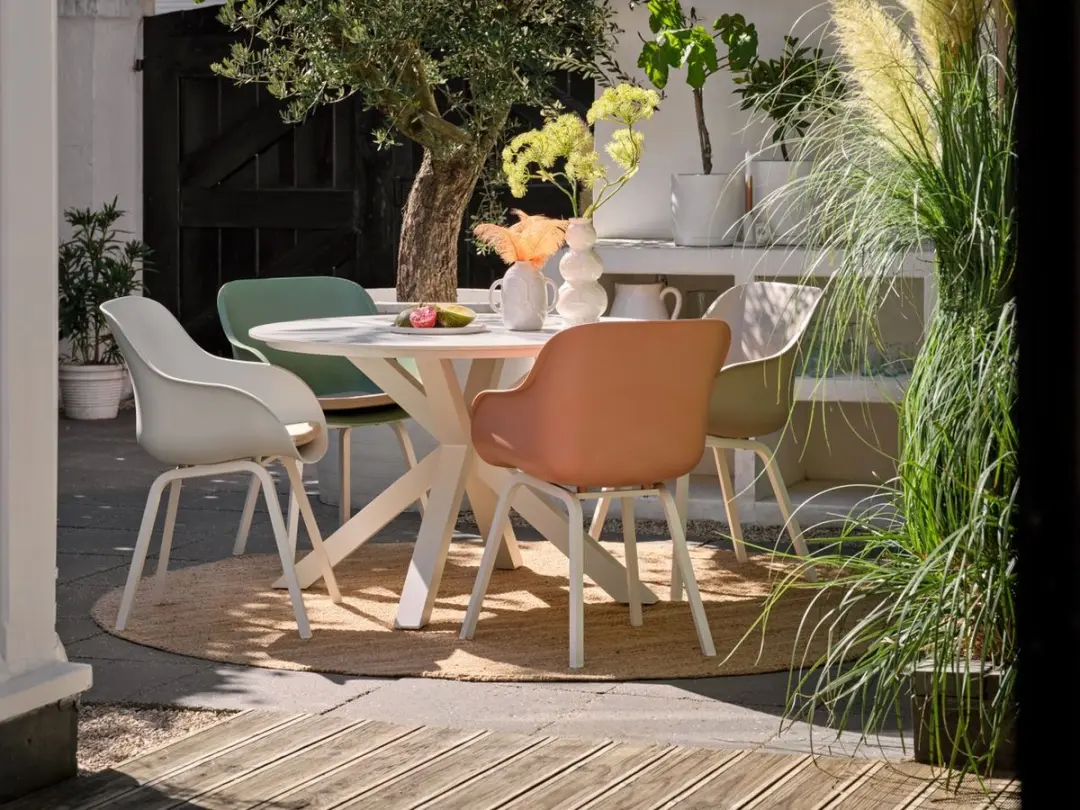 Hartman Le Soleil Element Dining Armstoel - Wit - afbeelding 4 van 6