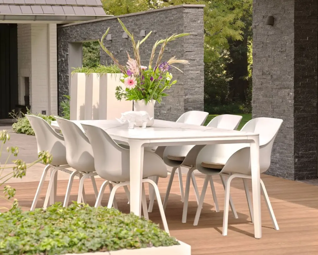 Hartman Le Soleil Element Dining Armstoel - Wit - afbeelding 2 van 6