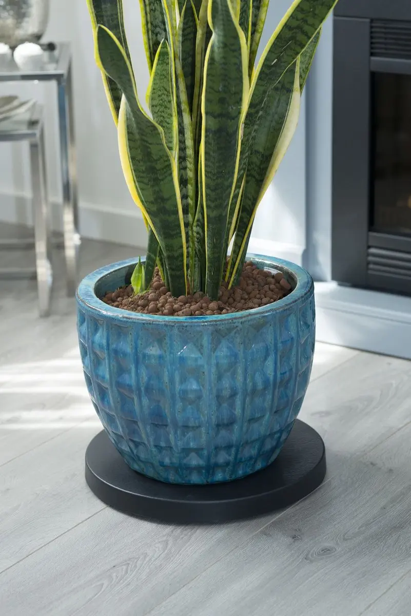 Nature Planttrolley Ø29cm - Zwart - afbeelding 4 van 6