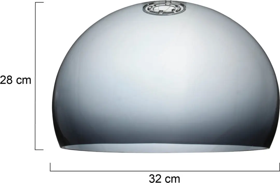 Steinhauer K11130S Lampenkap - Grijs Ø38cm - afbeelding 5 van 6