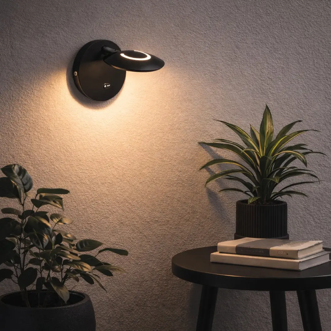 Steinhauer Zenith2 LED Wandlamp 8W - Zwart - afbeelding 5 van 6