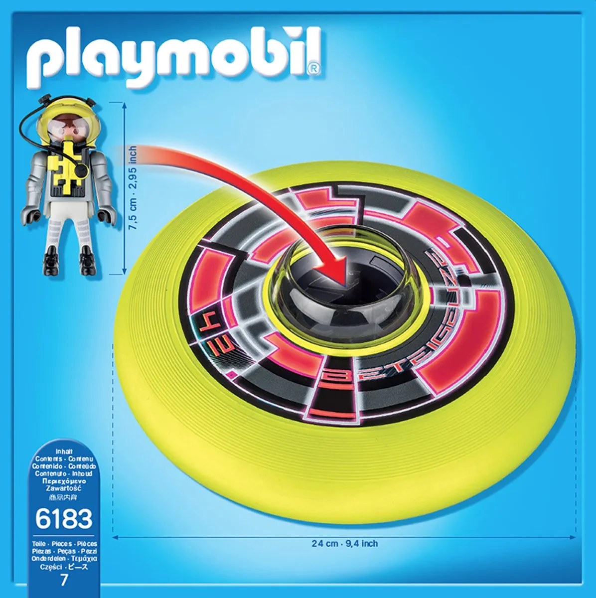 Playmobil Vliegende Schotel 6183 - Astronaut - Multicolor - afbeelding 3 van 6