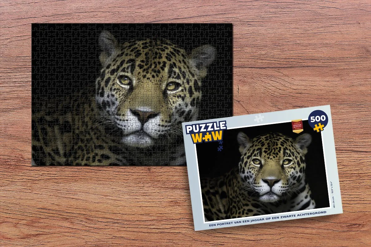 PuzzleWow Jaguar Legpuzzel 500 Stuks - Multicolor