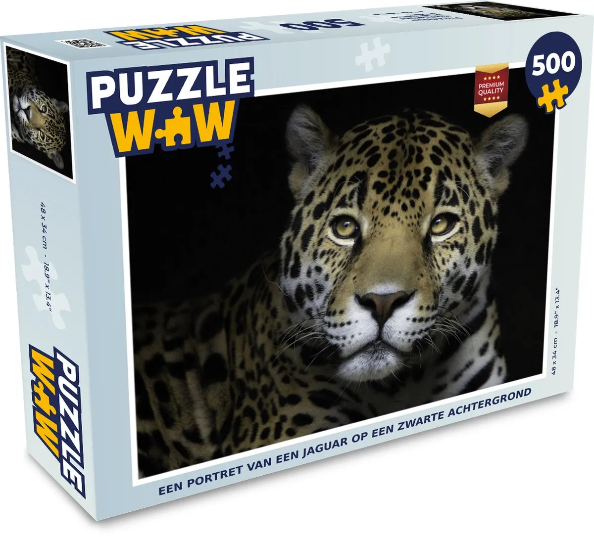 PuzzleWow Jaguar Legpuzzel 500 Stuks - Multicolor