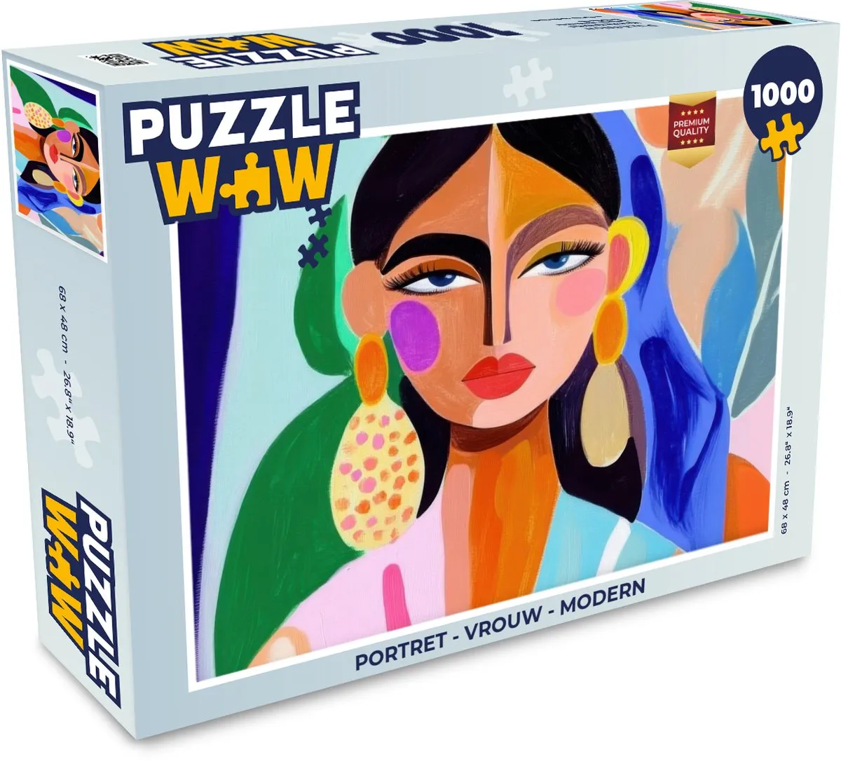 PuzzleWow Portret Legpuzzel 1000 Stuks