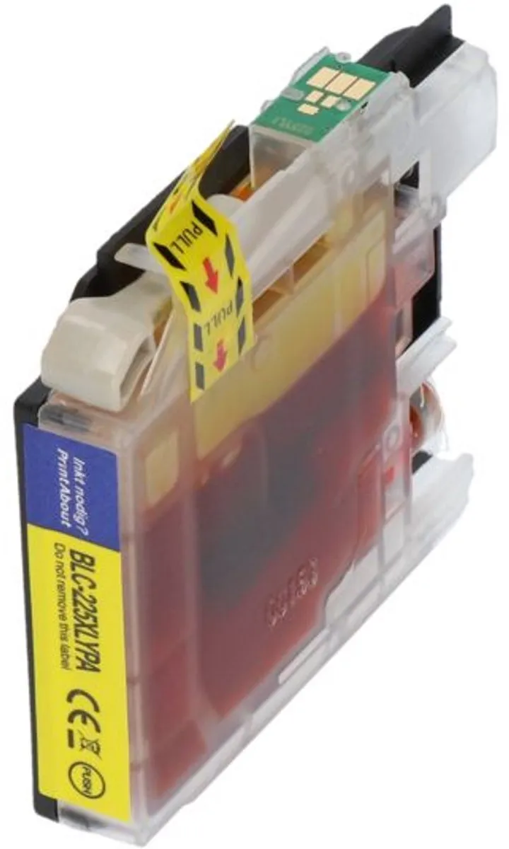 PrintAbout LC-225XLY Inktcartridge Geel - 1500 pagina's
