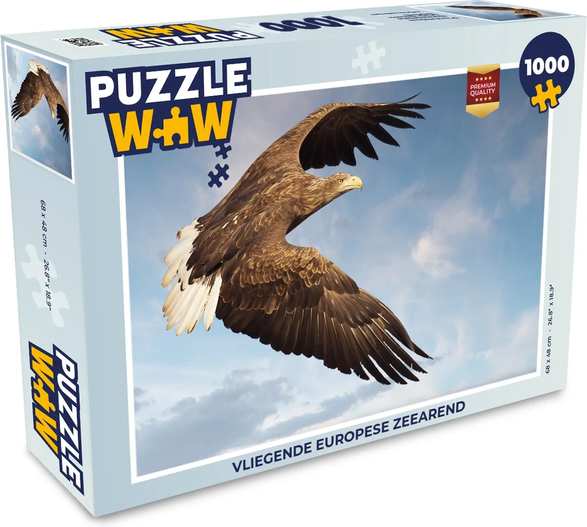 PuzzleWow Vliegende Europese Zeearend Legpuzzel 1000 Stuks