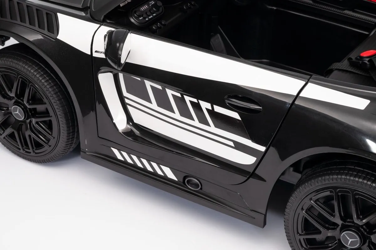 Mercedes-Benz GT4 Kinderauto 12V - Zwart - afbeelding 6 van 6
