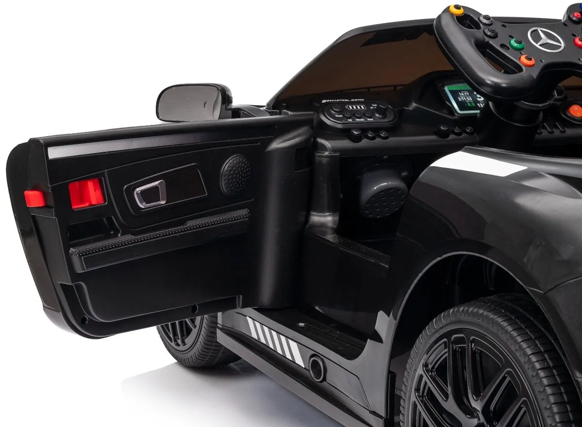 Mercedes-Benz GT4 Kinderauto 12V - Zwart - afbeelding 4 van 6