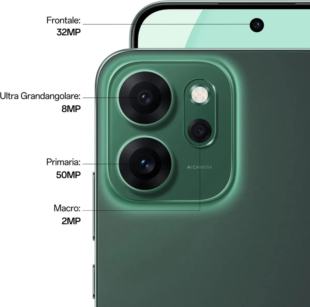 OPPO Reno14 F 5G 256GB - Groen