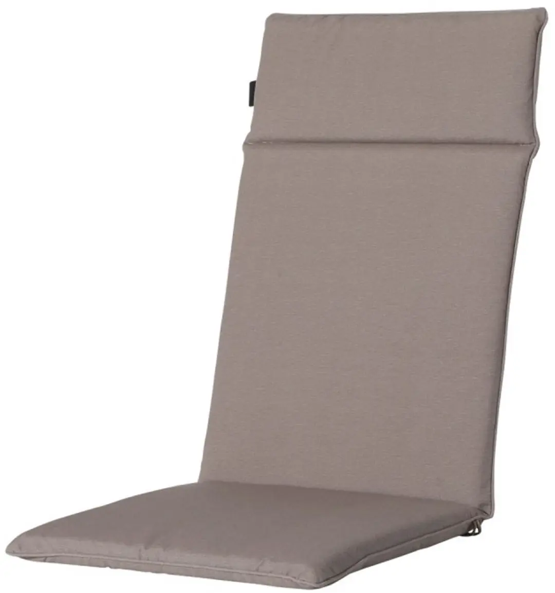 Standenstoel hoge rug kussen 120x50 cm Panama taupe