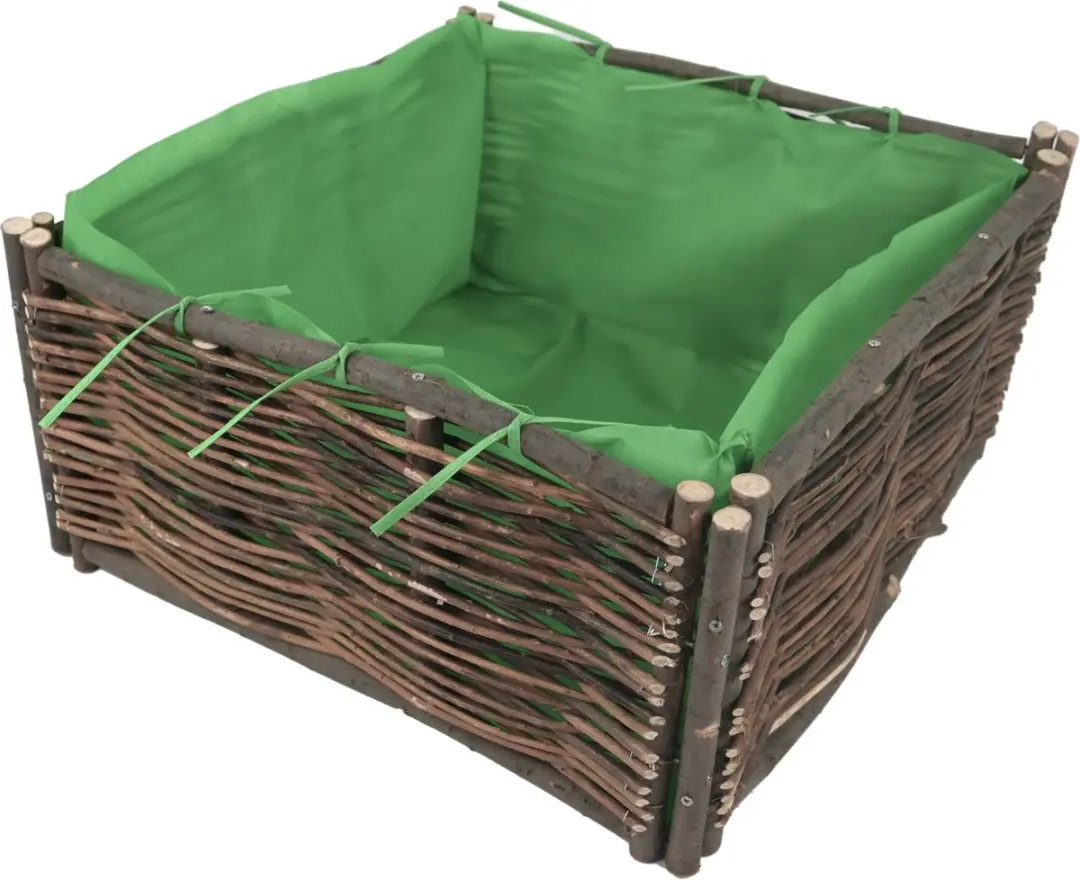 TuinChamp Plantenbak wilg 120x120x30 cm