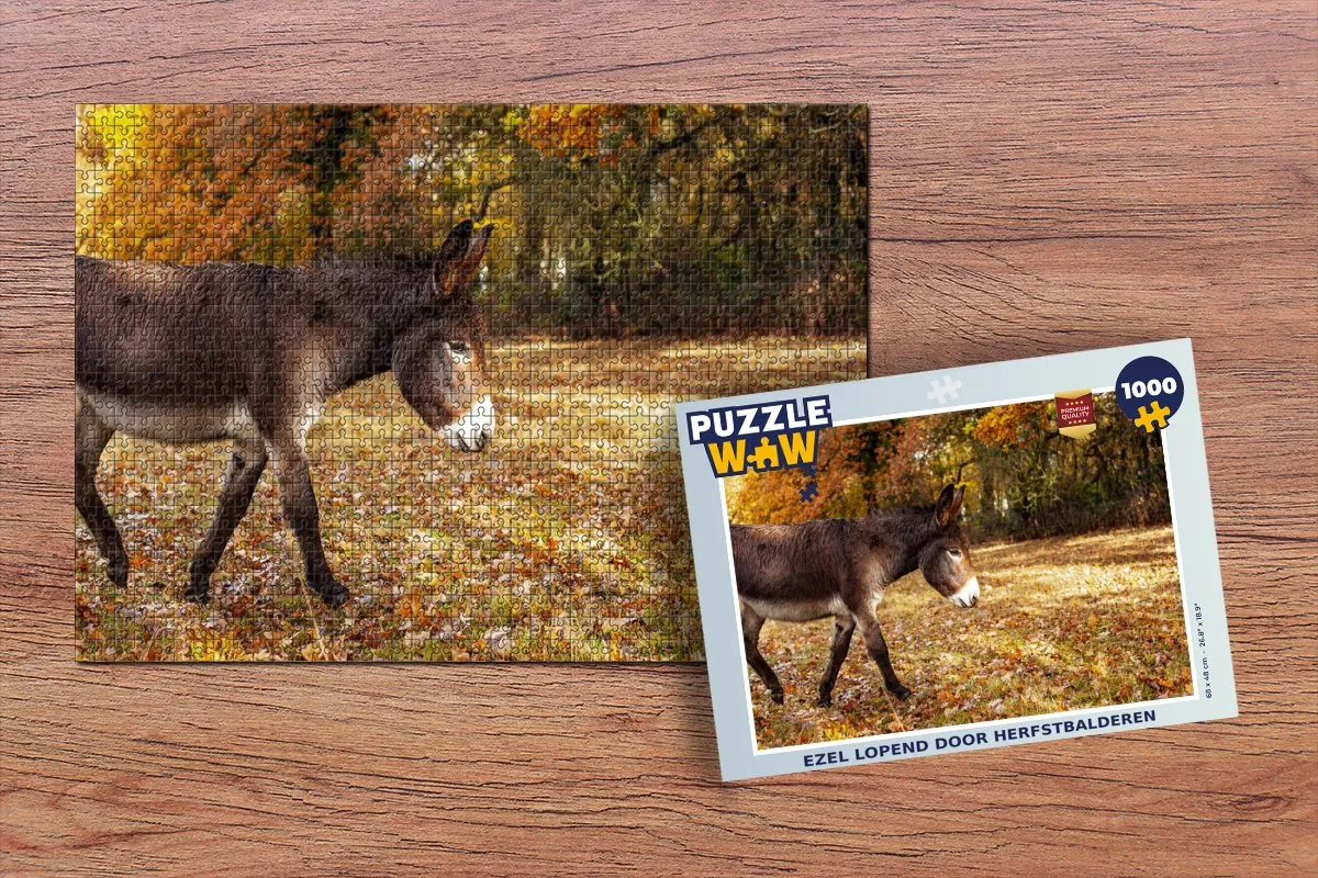 PuzzleWow Herfstbalderen Legpuzzel 1000 Stuks - Multicolor
